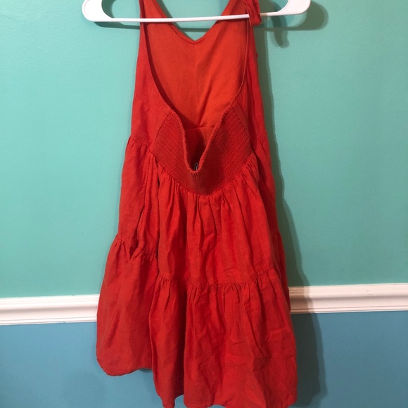 American Eagle Orange Halter Dress - Picture 2 of 3
